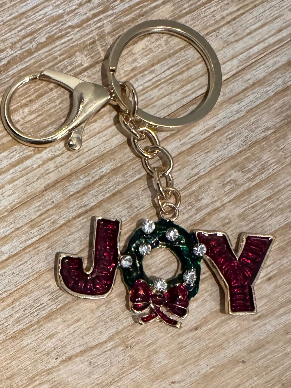 JOY Holiday Keychain or Bag Charm
